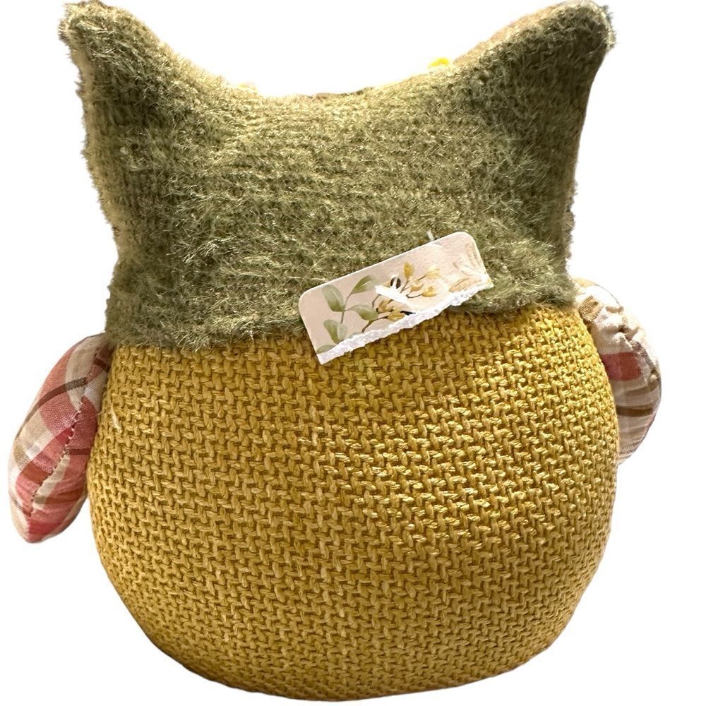 Harvest Fabric Owl Home Accent 14" - Picture 8 of 15